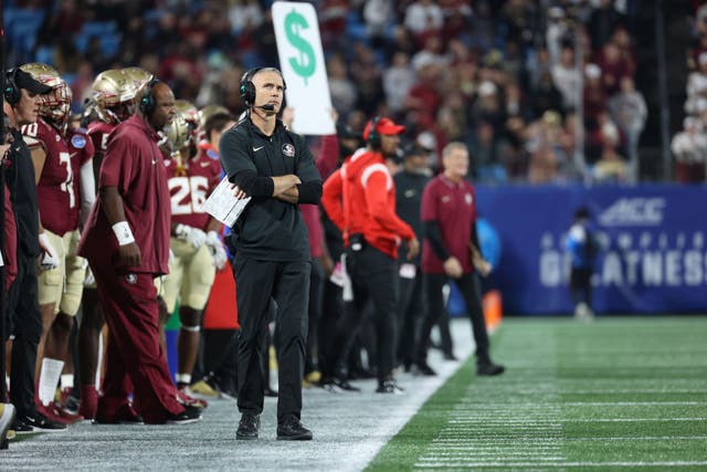 <p>Florida State head coach Mike Norvell released a furious statement after his team was excluded from the College Football Playoffs</p>