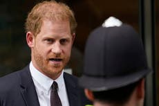 Prince Harry ordered to pay £50,000 to Mail on Sunday after losing first battle in libel case