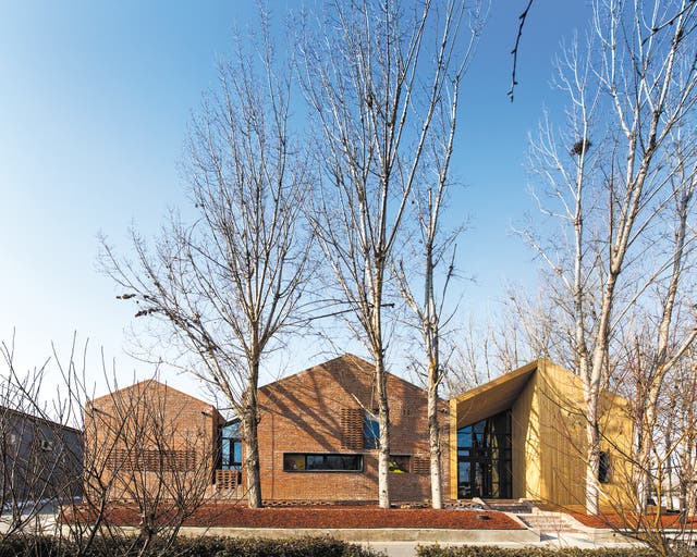 <p>The exterior of the energy-efficient house in Daxing district, Beijing</p>