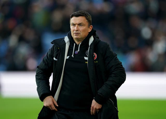 <p>Paul Heckingbottom watches on as his team are thrashed by Burnley</p>