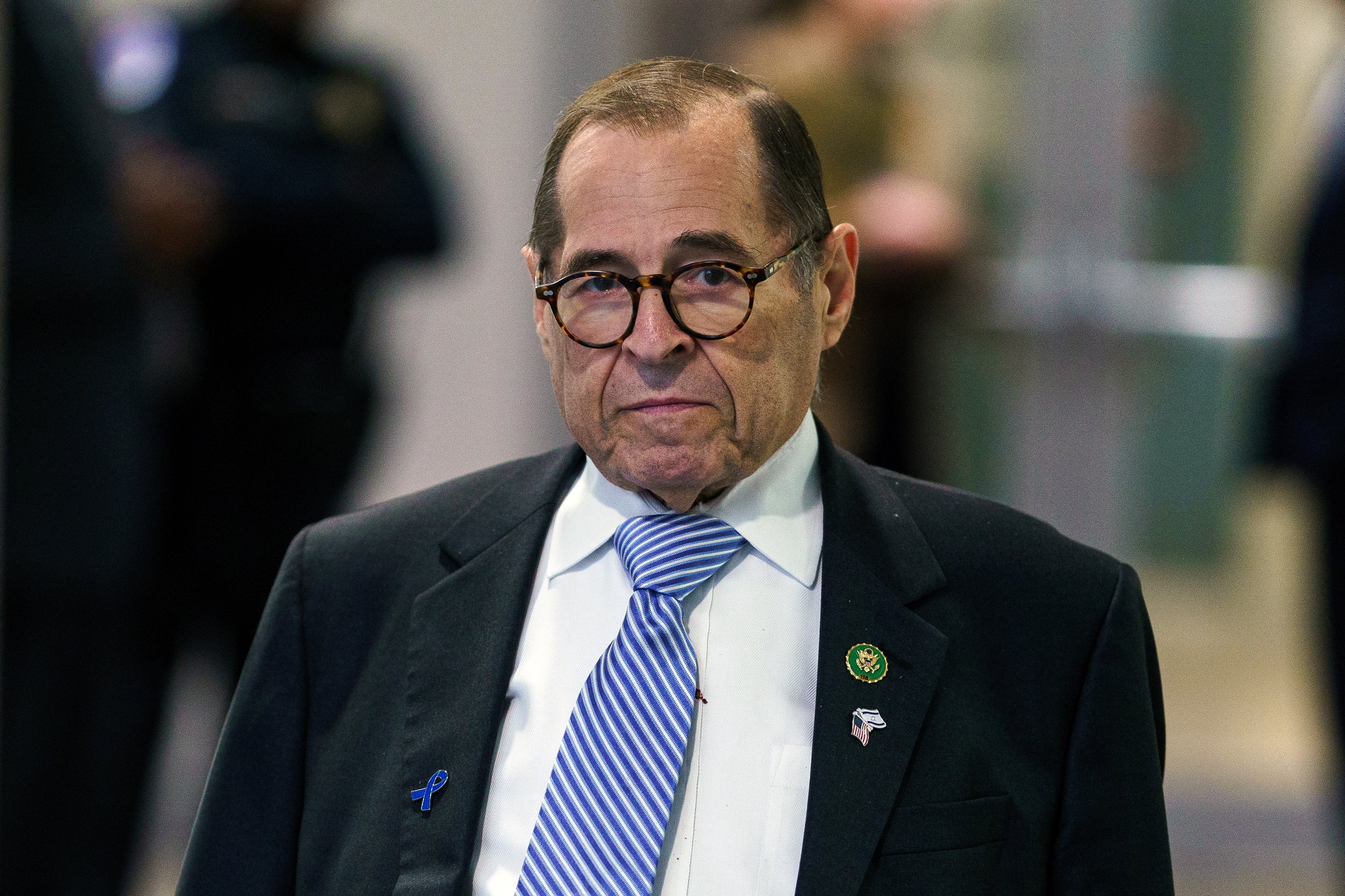 Judiciary ranking member Jerry Nadler is pictured on Capitol Hill. He’s one of three committee chairs-in-waiting who called on Biden to drop out on Sunday.