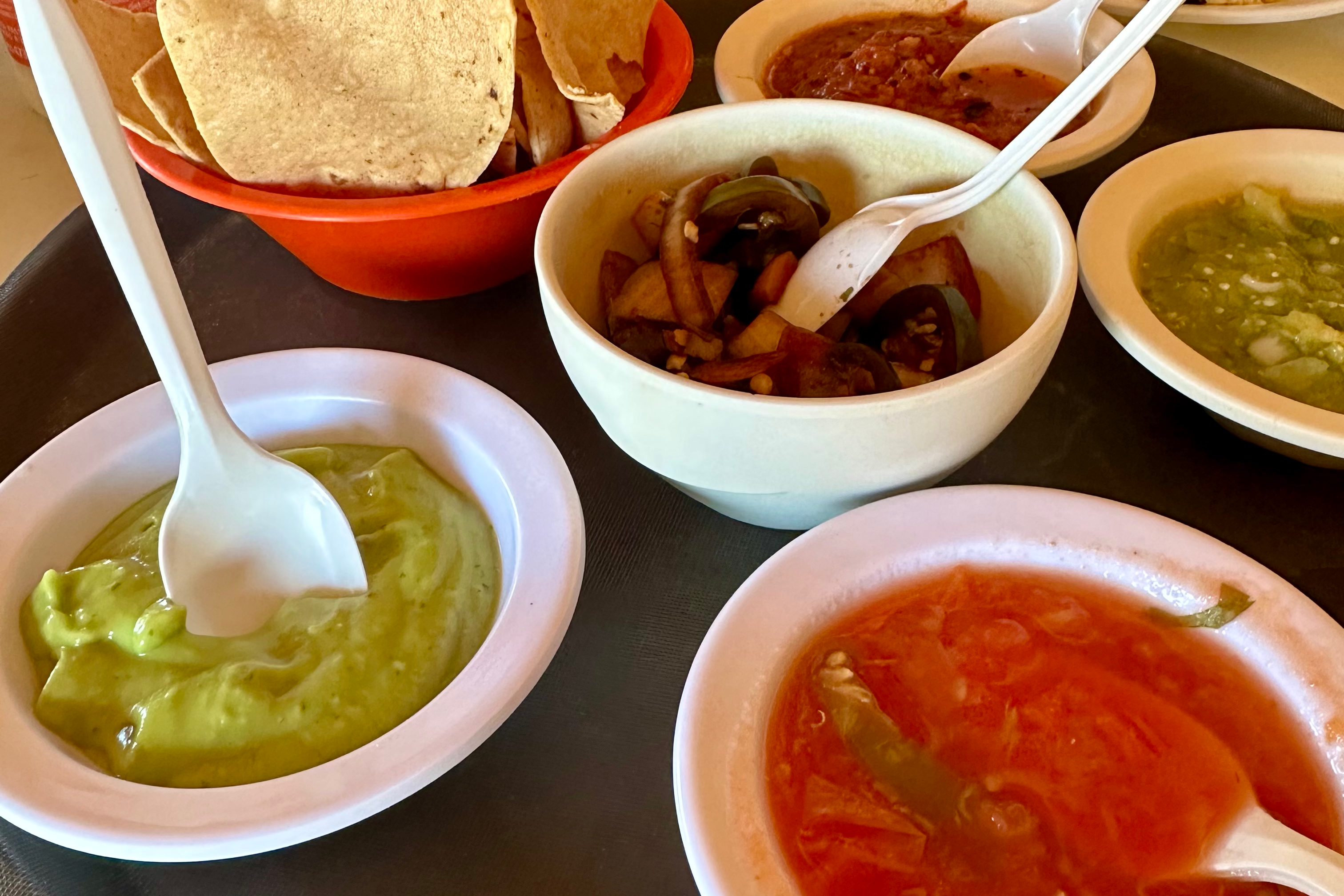 Each salsa at La Garita was homemade