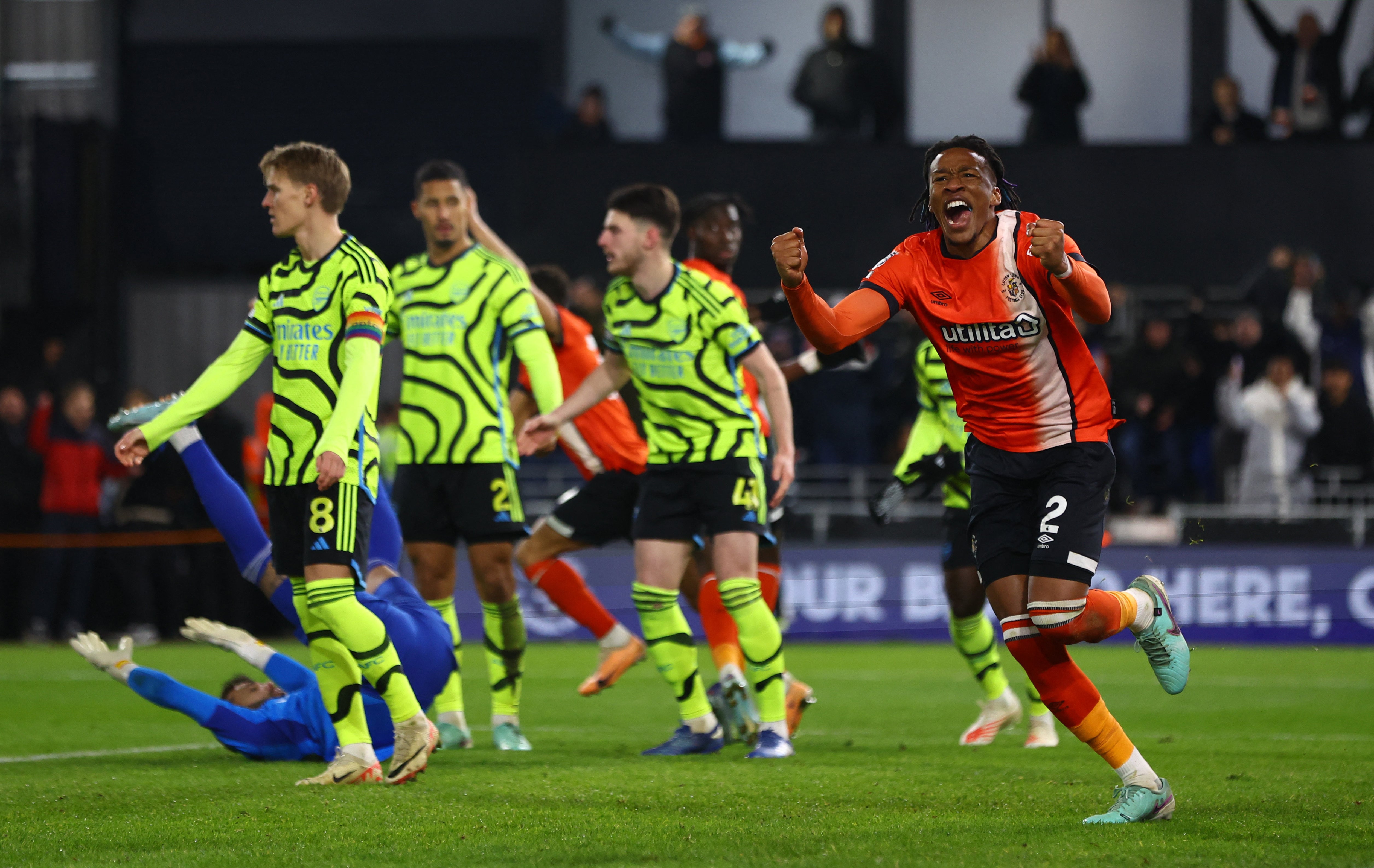 Goals and Summary of Luton Town 3-4 Arsenal in Premier League