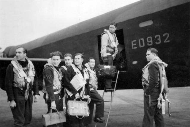 Wing Commander Guy Gibson with his crew (MoD/Crown copyright/PA)