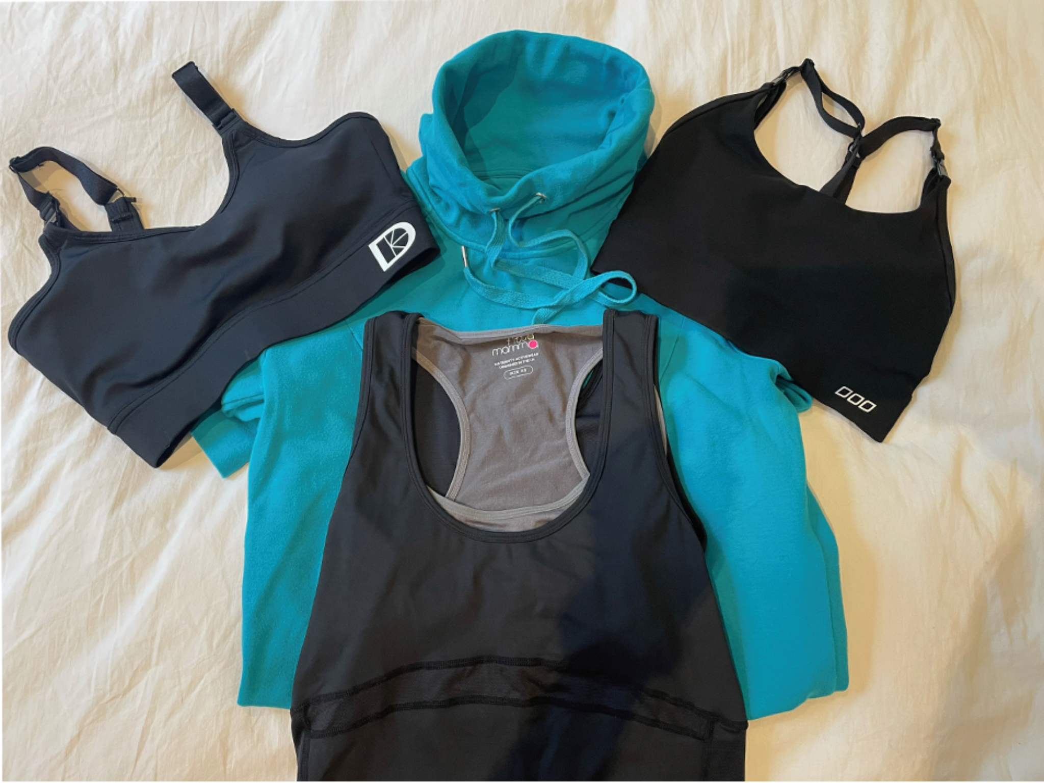 A selection of the tried and tested maternity sportswear