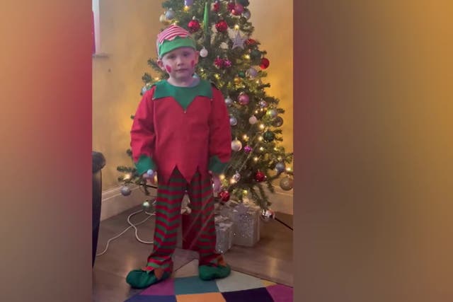 <p>Teddy Jenkins performs alone after missing school Christmas concert twice due to illness.</p>