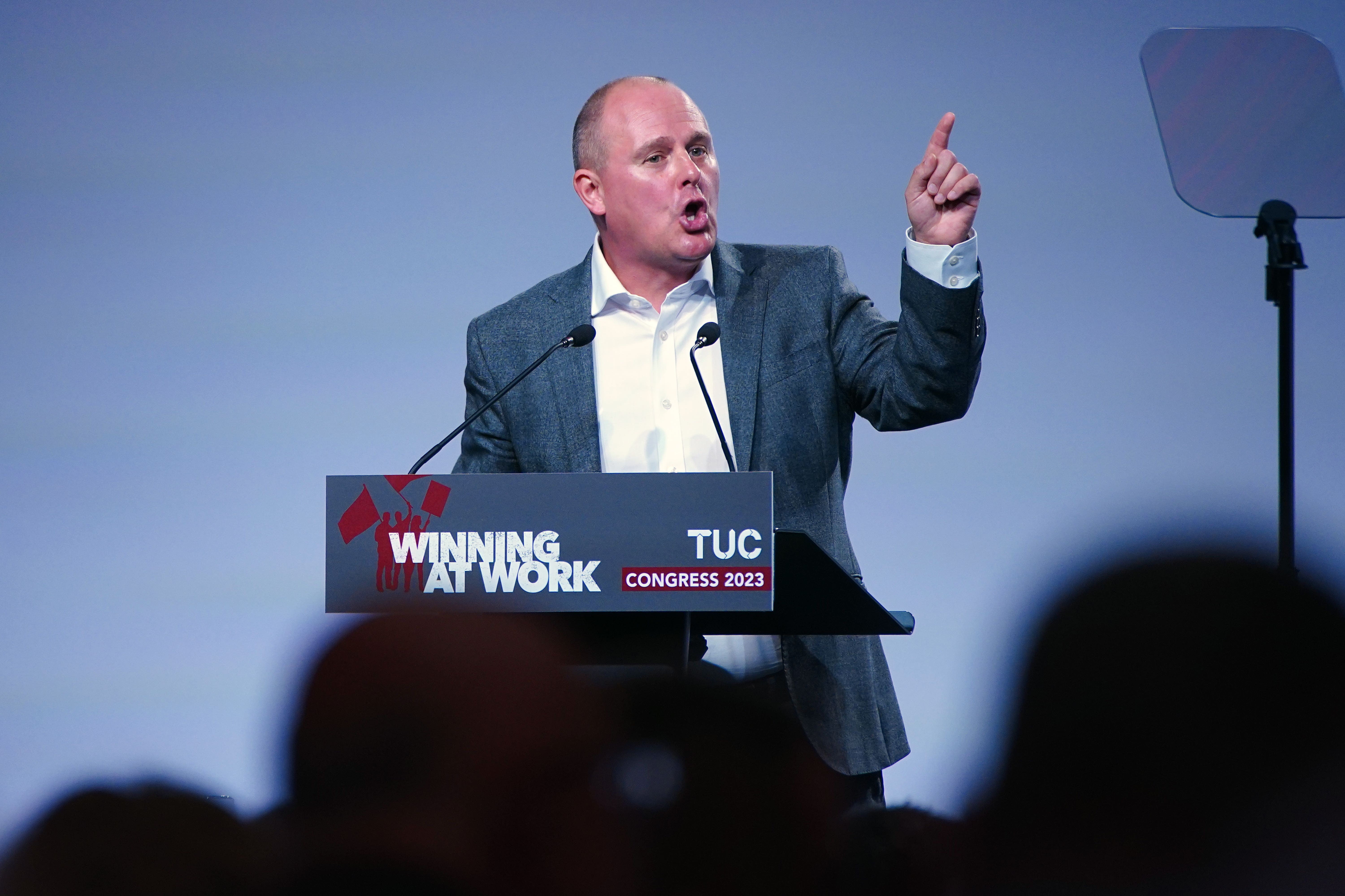 Paul Nowak, general secretary of the TUC, criticised the Government’s minimum service level legislation (Peter Byrne/PA)