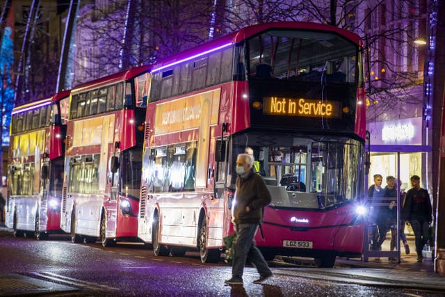 Three more days of strikes by public transport workers in Northern Ireland are set to take place in a row over pay (PA)