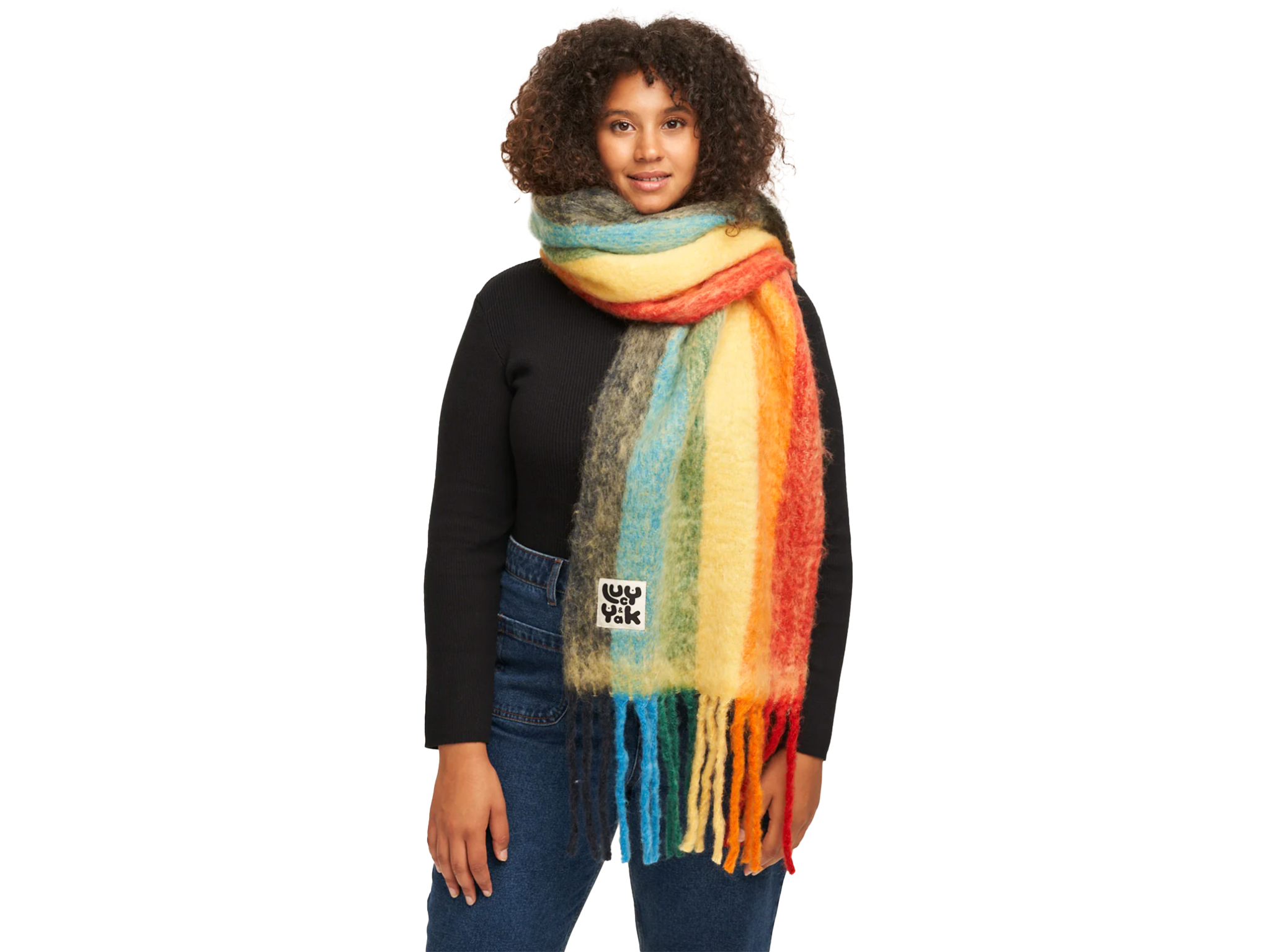 Lucy & Yak rainbow scarf