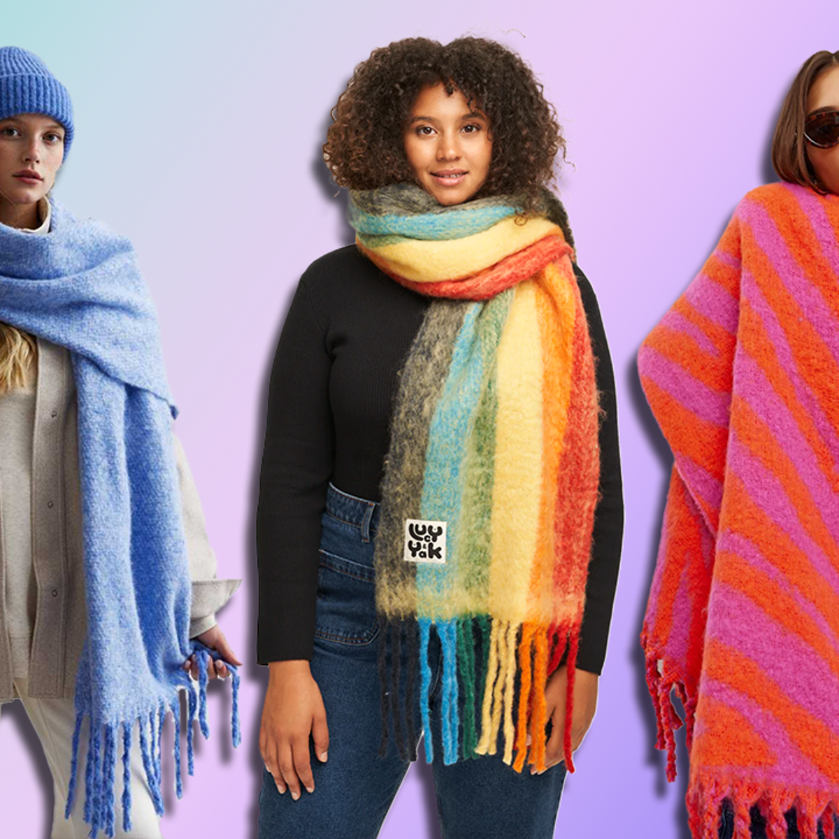 Colorful scarves top
