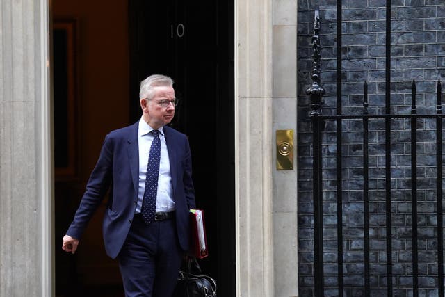 Levelling Up Secretary Michael Gove admitted he is concerned about local government finances. (James Manning/PA)