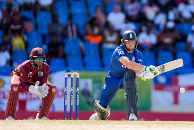 <p>Jos Buttler hit his first half century in 14 ODIs </p>