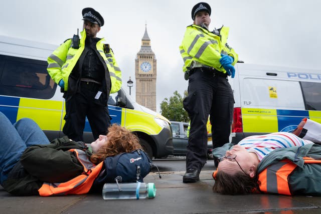 Scotland Yard said time spent on the group equated to about 300 officers per day being taken out of frontline policing across London (Stefan Rousseau/PA)