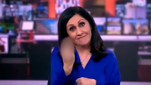 <p>BBC News presenter caught off-guard swearing in live on-air blunder.</p>