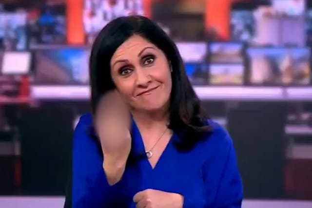 <p>BBC News presenter caught off-guard swearing in live on-air blunder.</p>