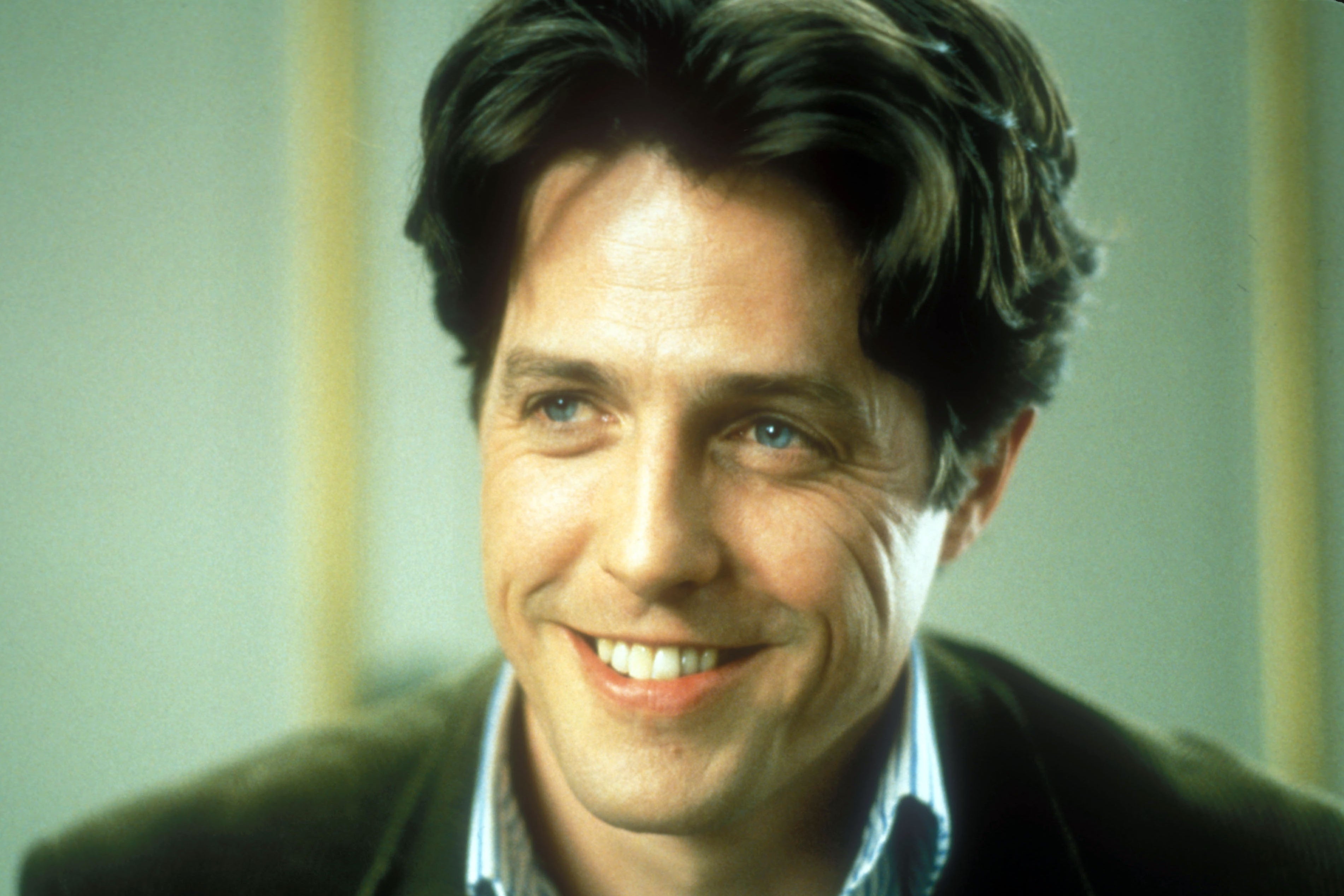 His loveable, floppy-haired prime: Hugh Grant in his 1999 romcom classic ‘Notting Hill’