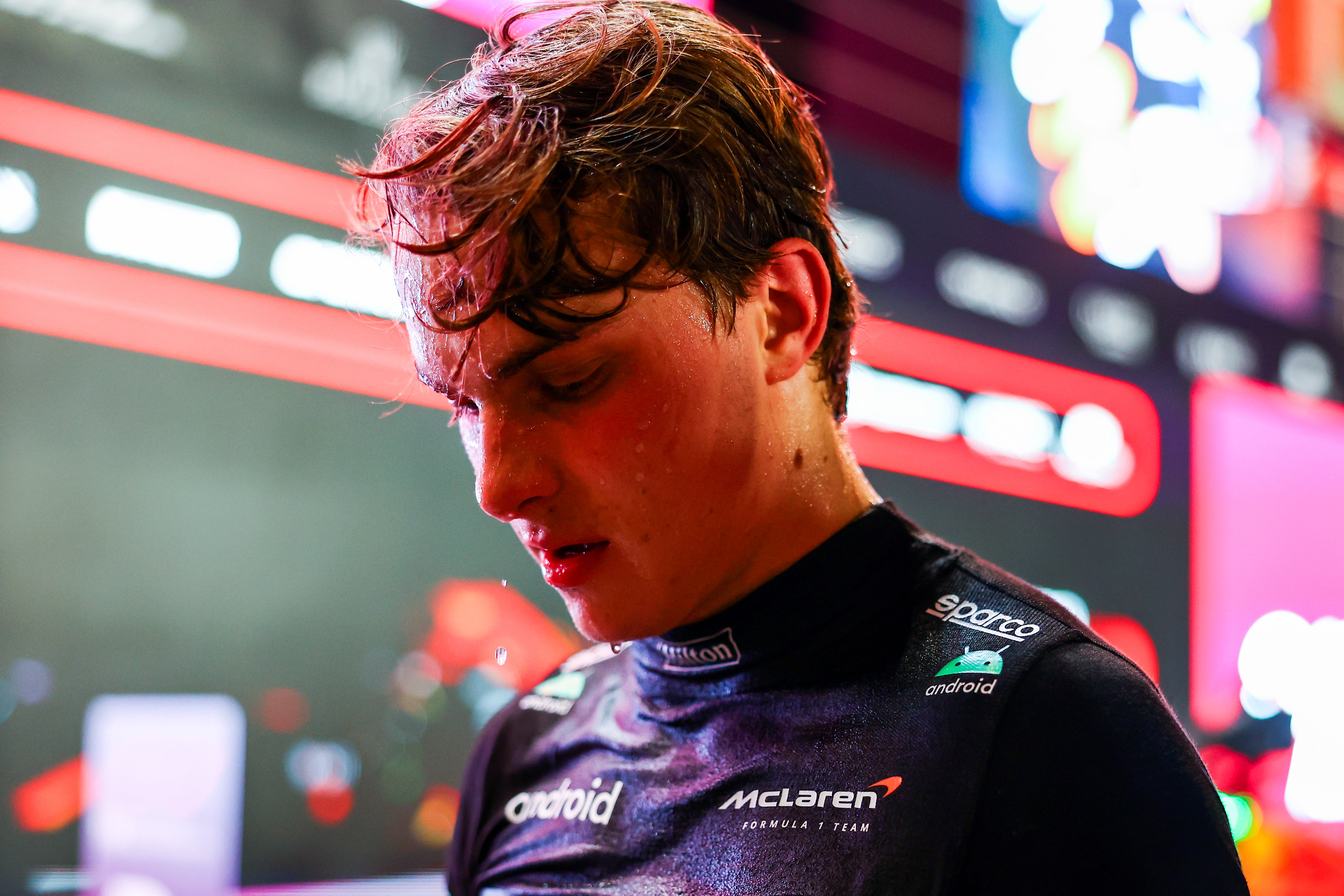 Oscar Piastri looked exhausted following Qatar’s Grand Prix in extreme heat