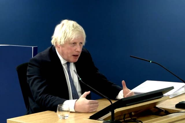<p>Boris Johnson shown all the times he said ‘let it rip’ during Covid inquiry grilling.</p>