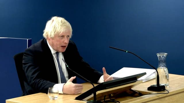 <p>Boris Johnson shown all the times he said ‘let it rip’ during Covid inquiry grilling.</p>