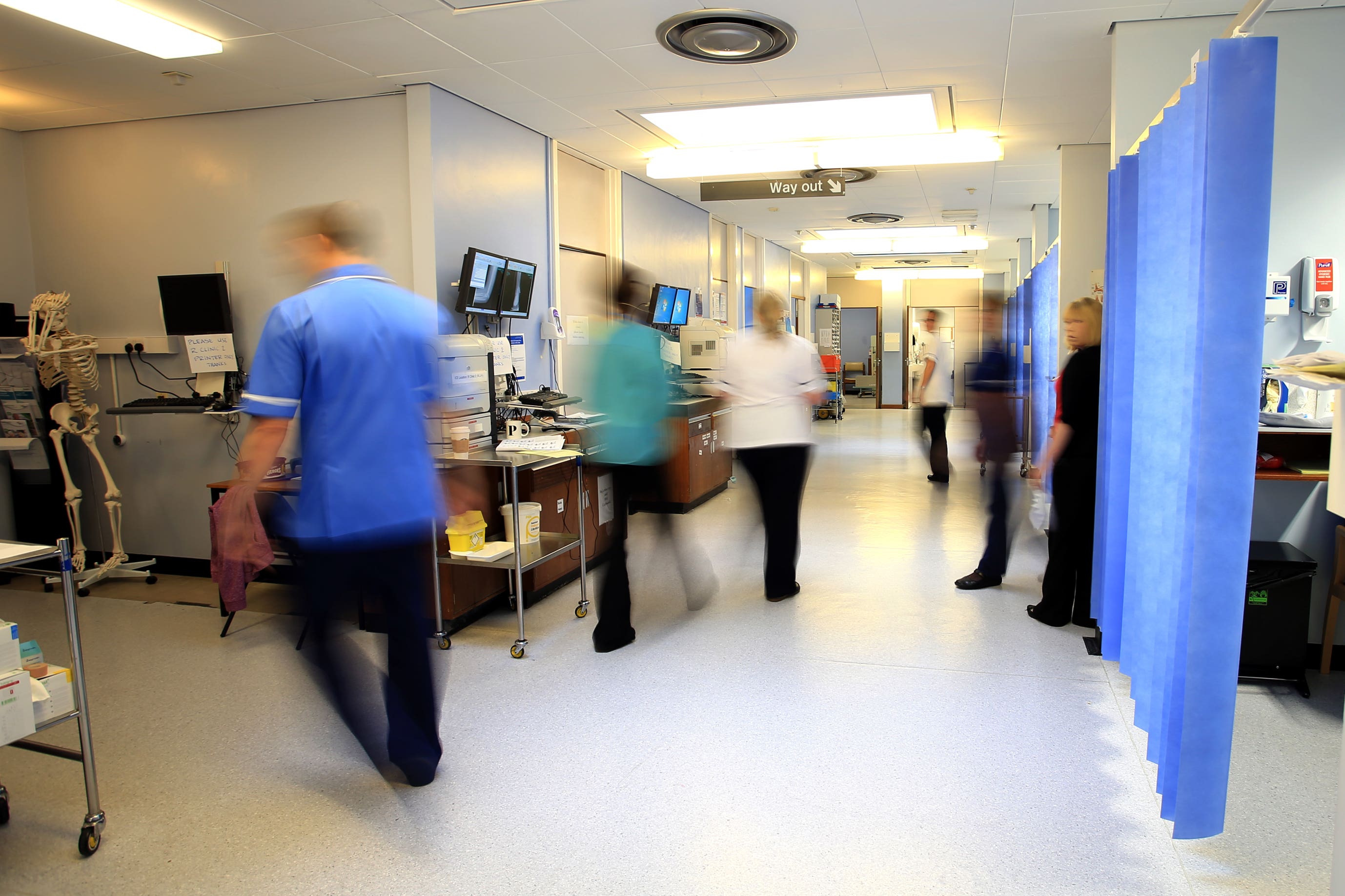 Flu levels in England are starting to rise but remain well below this point last year (PA)