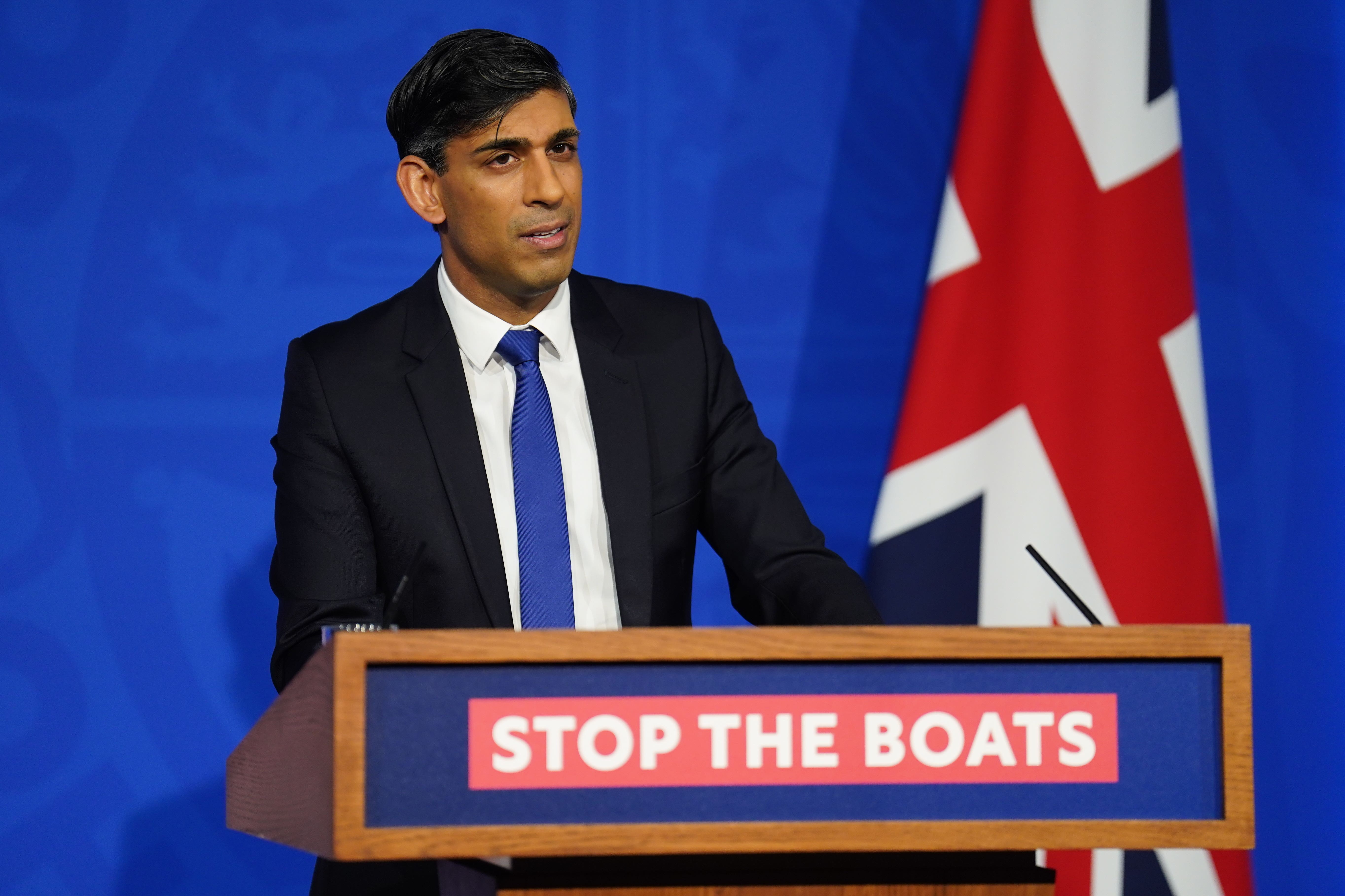 Rishi Sunak has seen his polling numbers decline sharply this year (James Manning/PA)