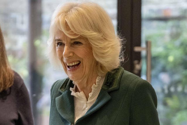 Queen Camilla opens Winter Flowers Week, a celebration of seasonal flowers and foliage, at the Garden Museum (Paul Grover/Daily Telegraph/PA)