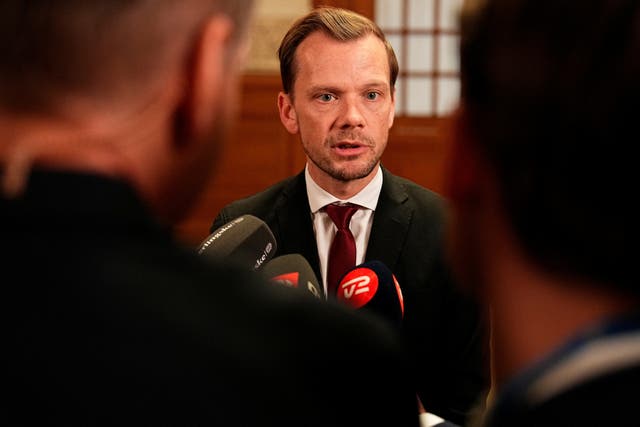 <p>Peter Hummelgaard, Denmark’s justice minister, after the parliamentary vote</p>