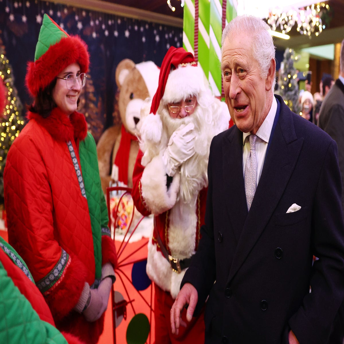 Santa meets King Charles and tells him he's been a 'very good boy