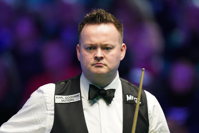 Shaun Murphy admitted his heart was racing after landing the tournament’s first maximum break (Mike Egerton/PA)