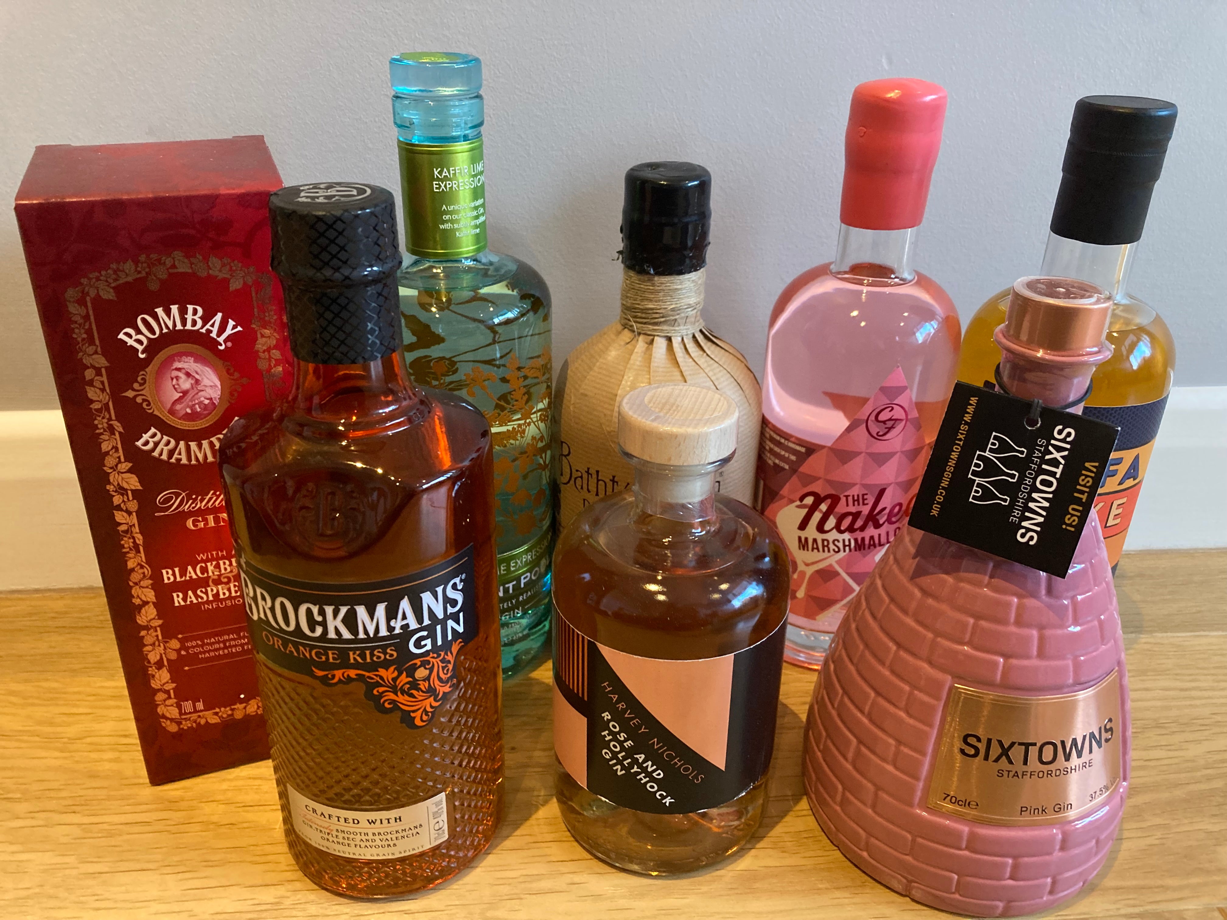 A selection of the best flavoured gins that we tested for this review