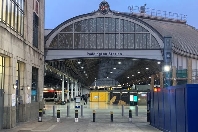 The line from Paddington to Reading was closed on Thursday evening (Peter Clifton/PA)