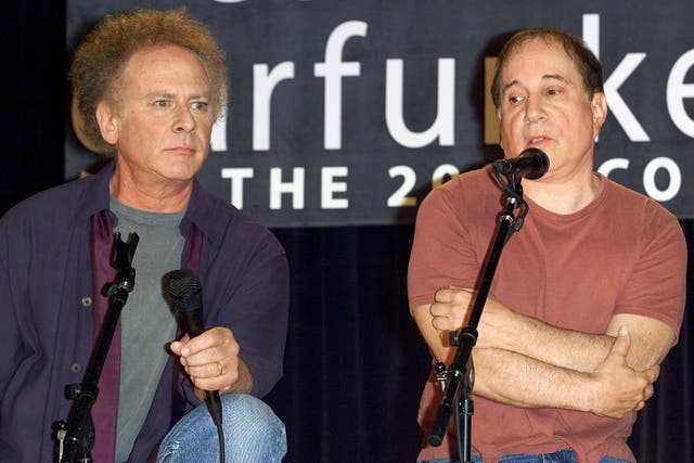 <p>Art Garfunkel (left) and Paul Simon in 2003 </p>