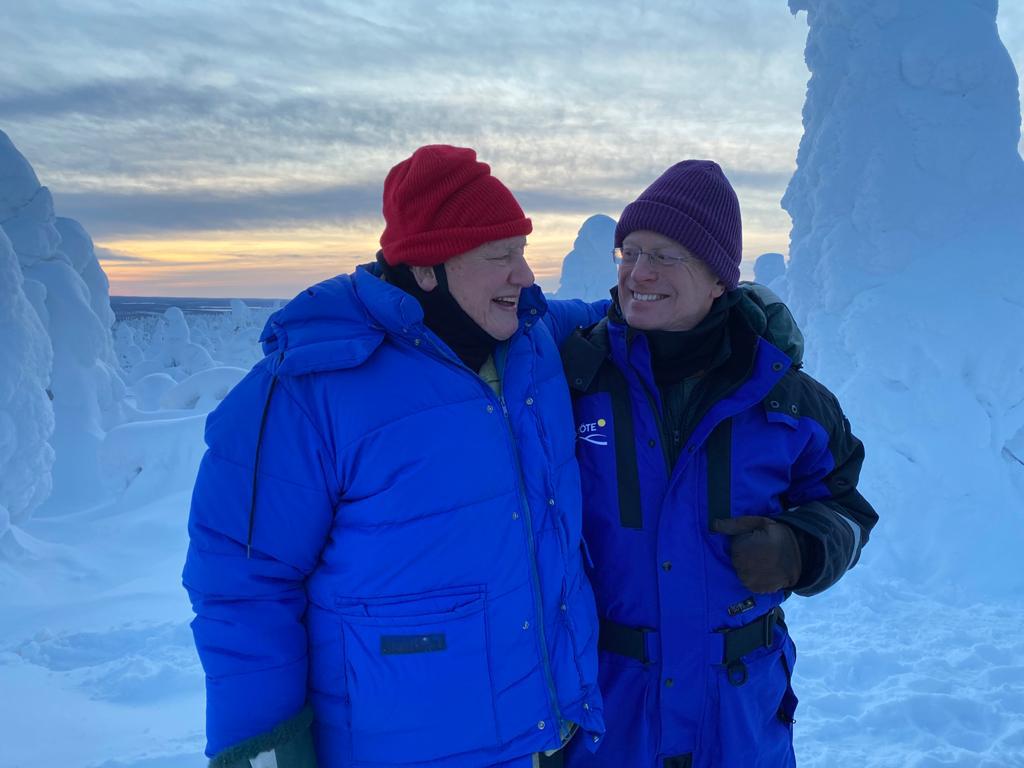 Friends in the Arctic: David Attenborough and Mike Gunton