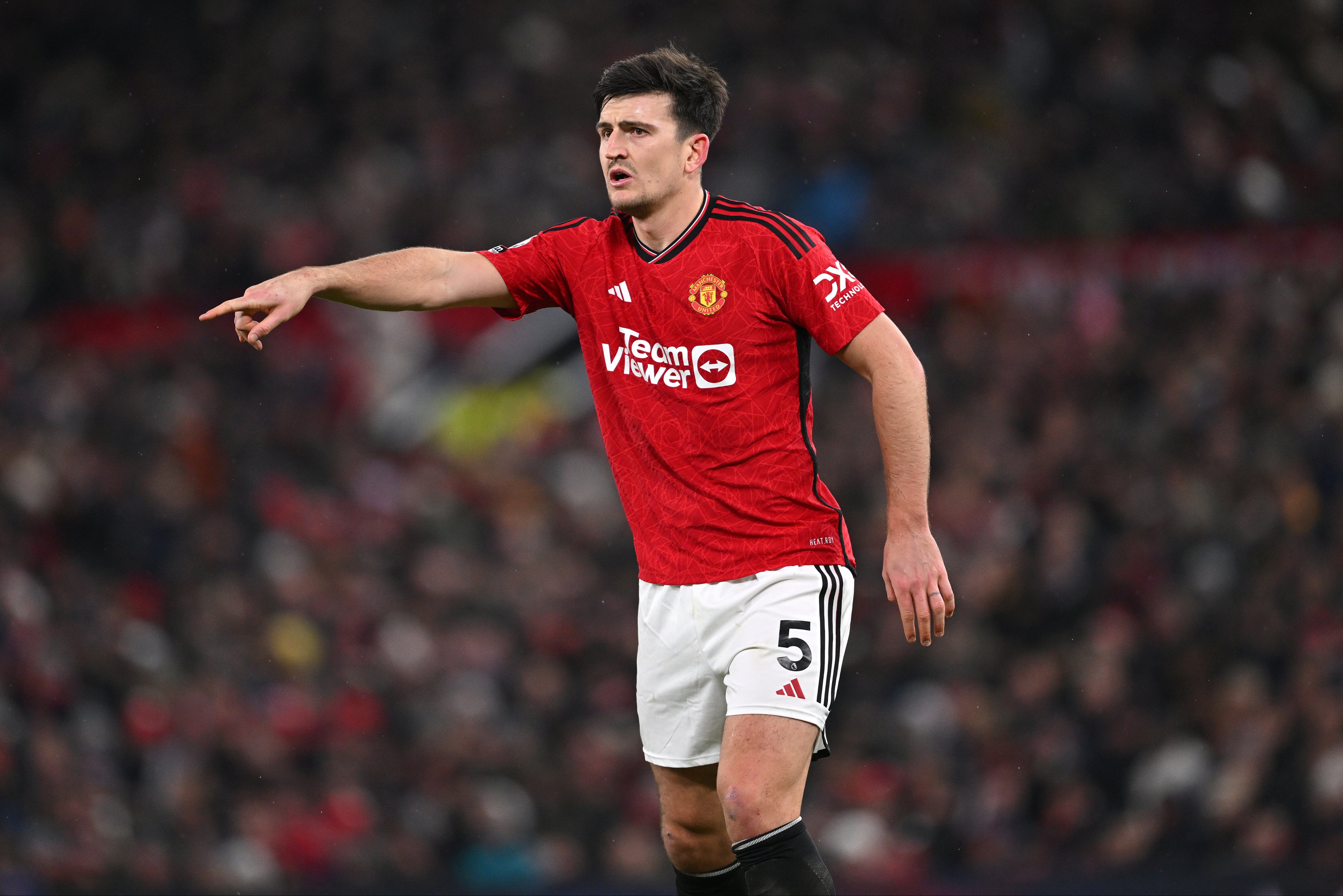 <p>Harry Maguire came close to leaving Manchester United in the summer but has performed well of late </p>