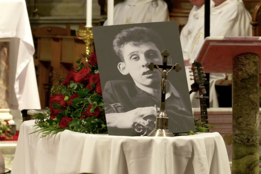 Shane MacGowan’s coffin