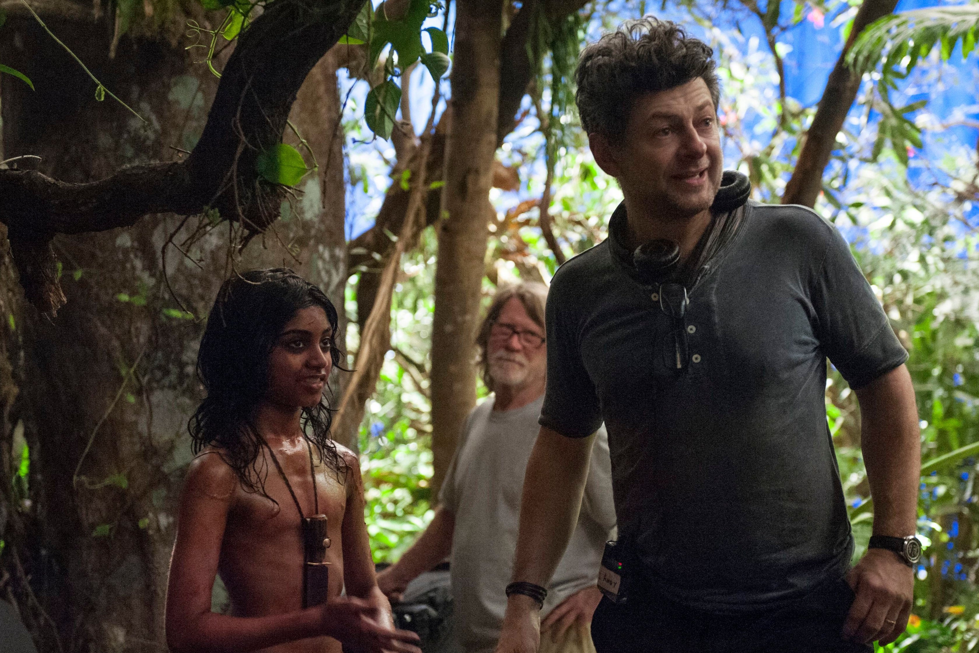 Serkis directs Rohan Chand on the set of ‘Mowgli: Legend of the Jungle’