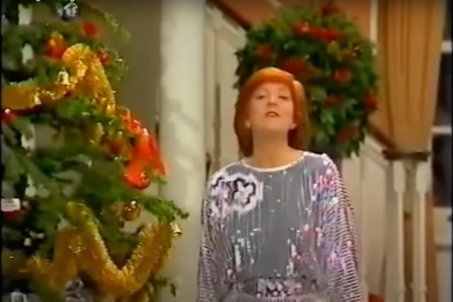 <p>Cilla Black performing ‘All Night Long’ for her LWT Christmas special in 1983 </p>