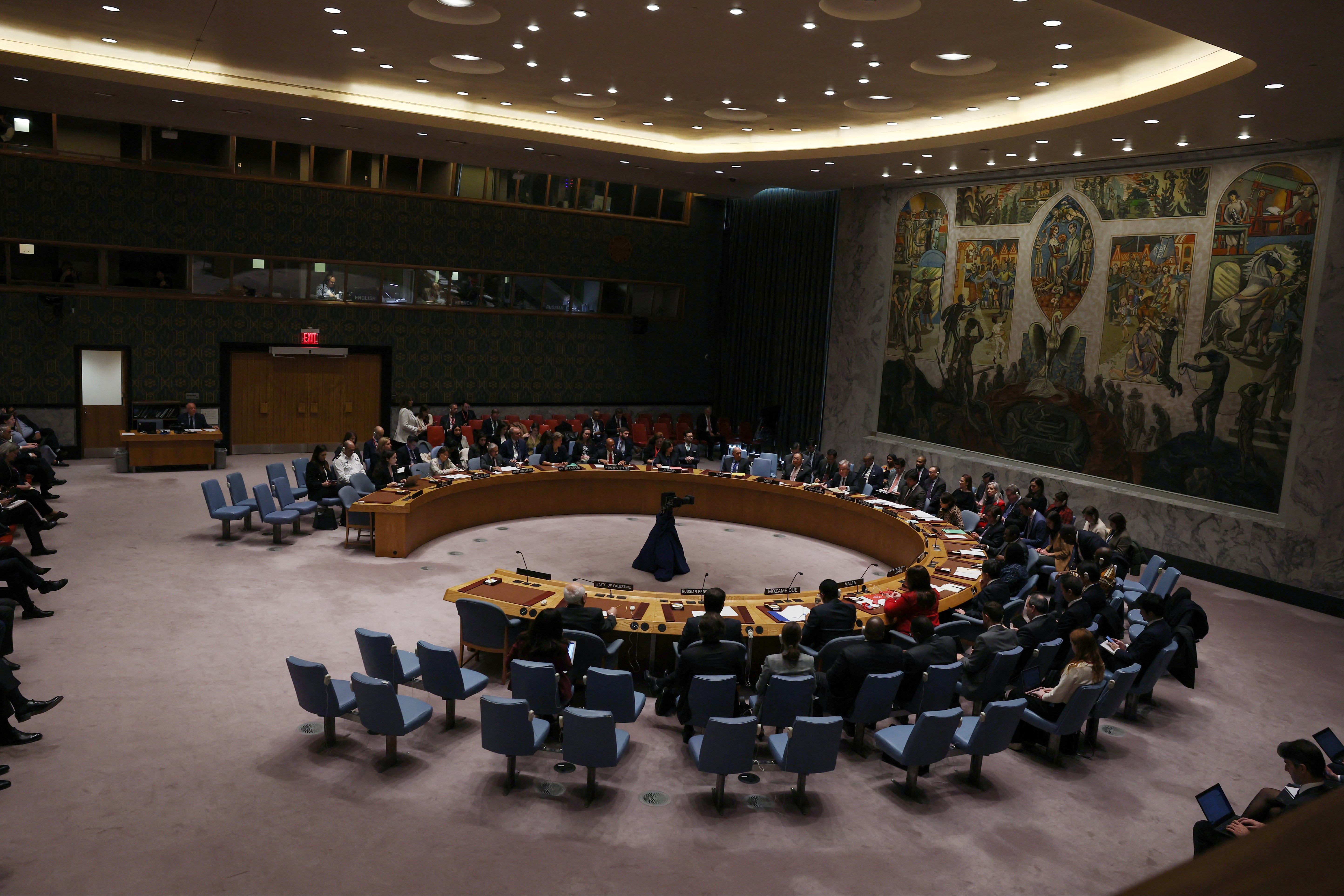 The Security Council at the UN’s New York headquarters on Friday