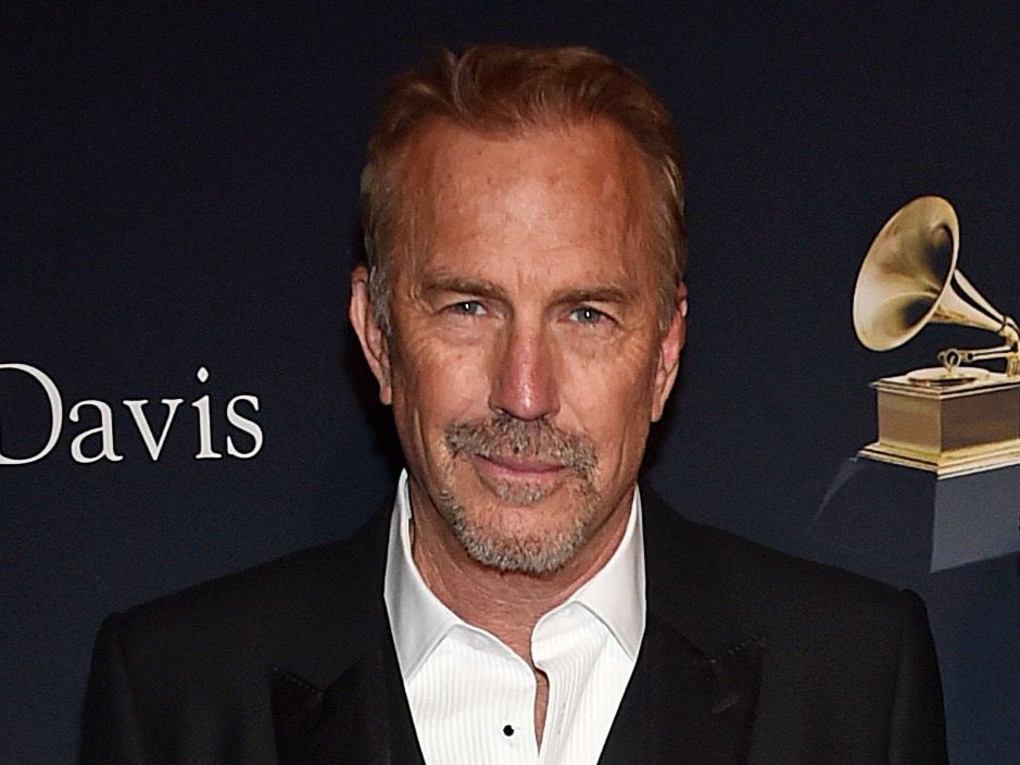 Kevin Costner at a pre-Grammys party in February