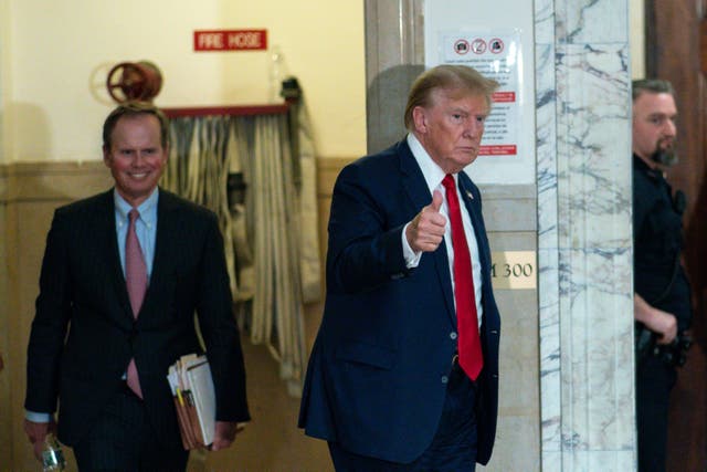 <p>Donald Trump appears in court in New York </p>