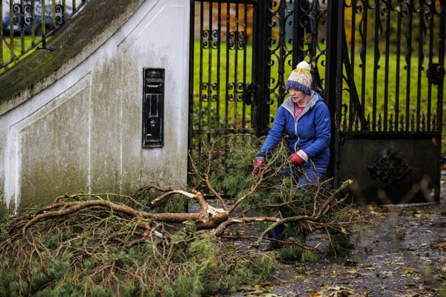 Storm Elin is predicted to bring gale force winds to parts of Ireland as Met Eireann issues a range of weather warnings (PA)