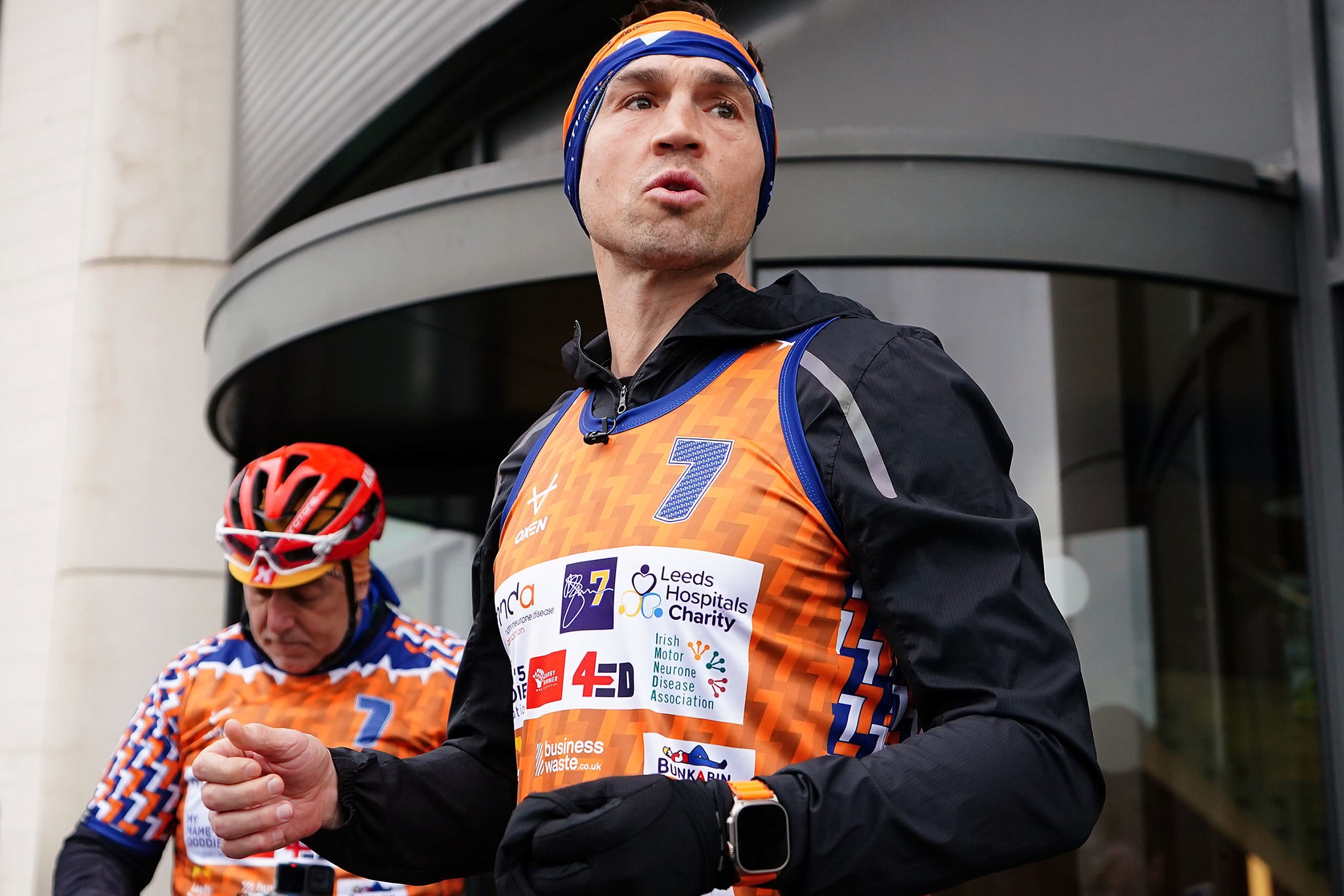 Keep on running: it was acceptable to talk about Kevin Sinfield being encouraged by the ‘loved ones’ of people with motor neurone disease as he completed a series of fundraising marathons