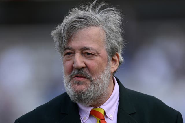 <p>Stephen Fry photographed in June </p>