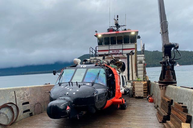 US Coast Guard Helicopter Crash Alaska