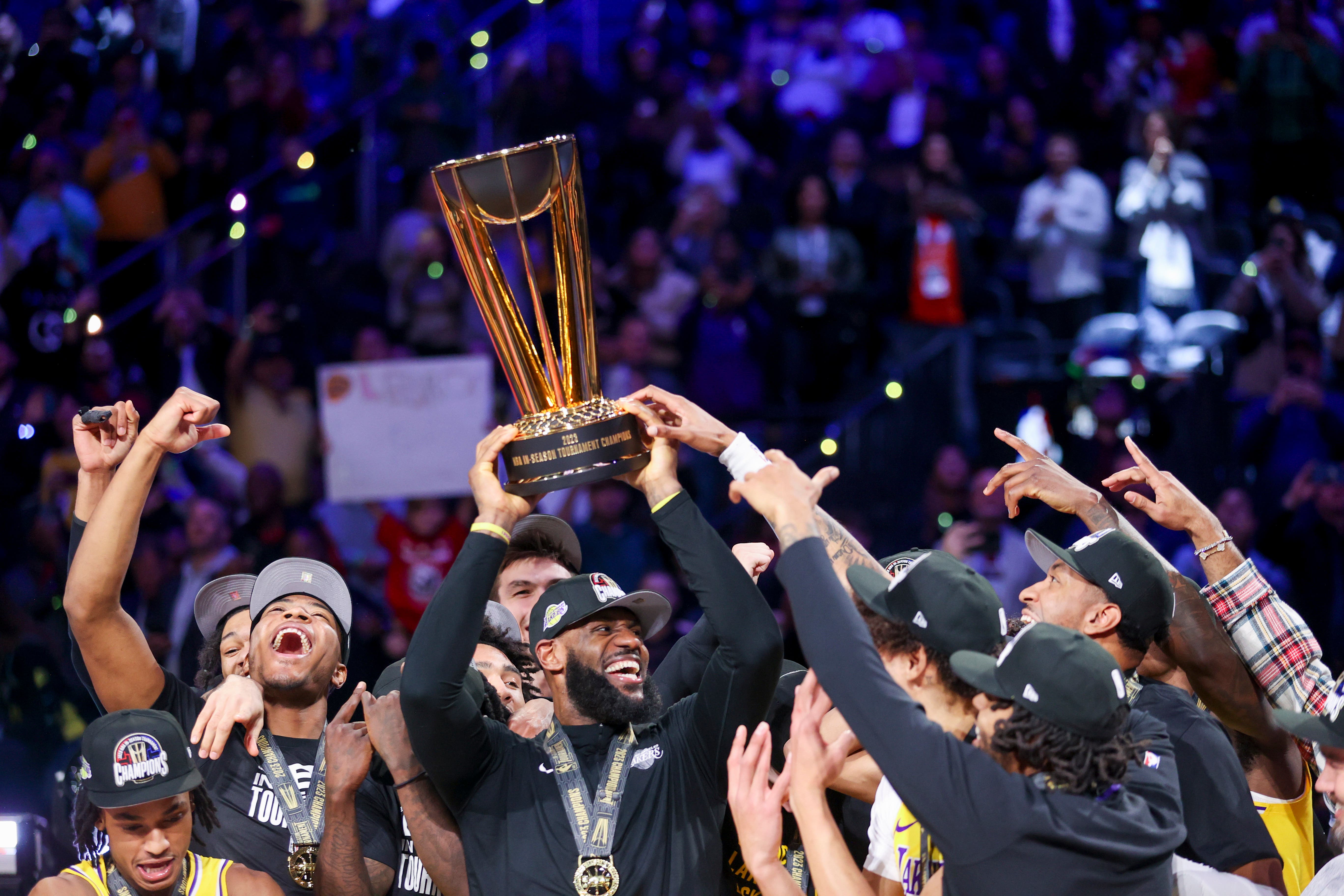 los angeles lakers, indiana pacers, lebron james, lebron james and los angeles lakers make nba history with in-season tournament win