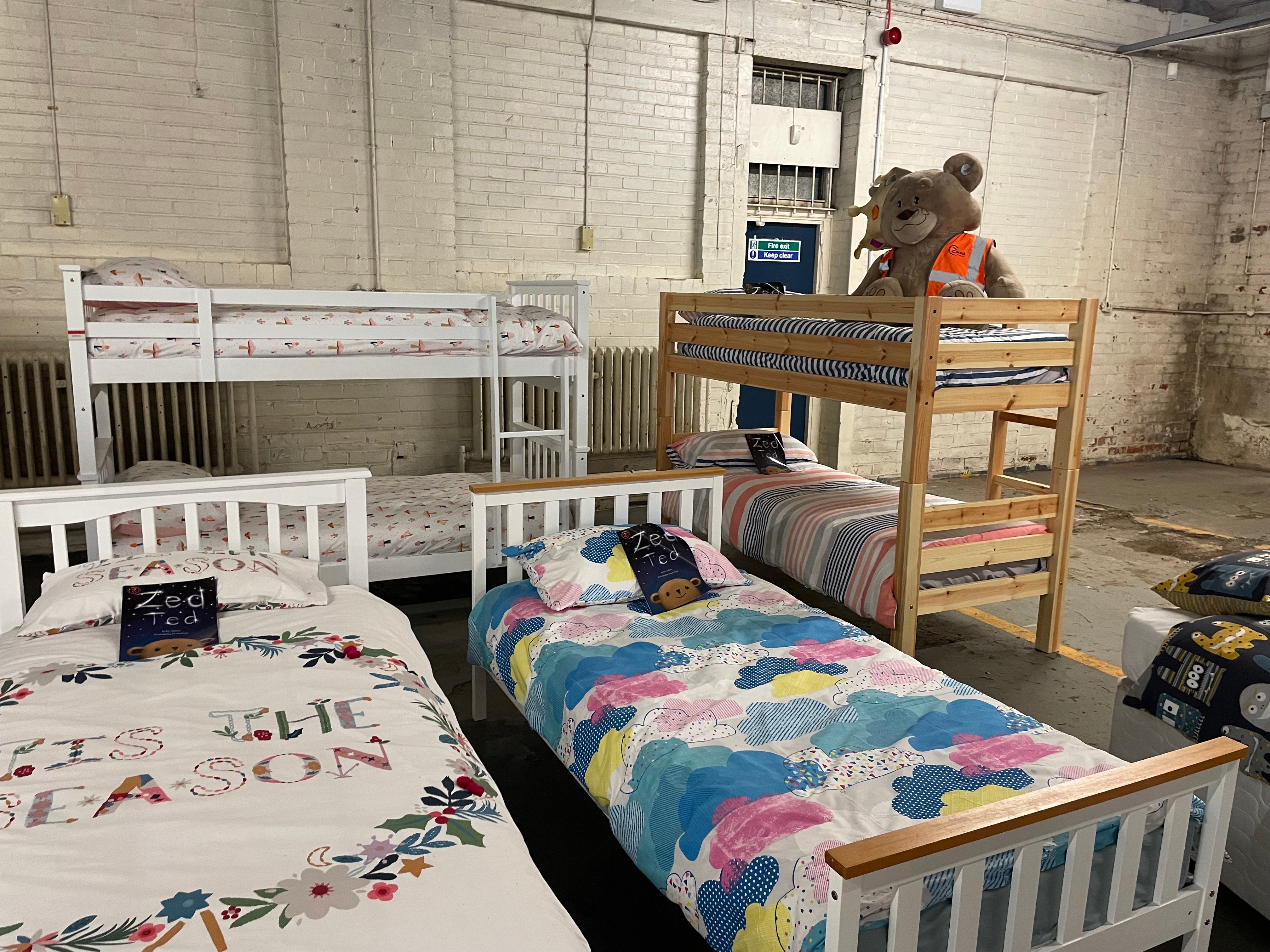 Parents have described their delight in receiving beds ahead of Christmas