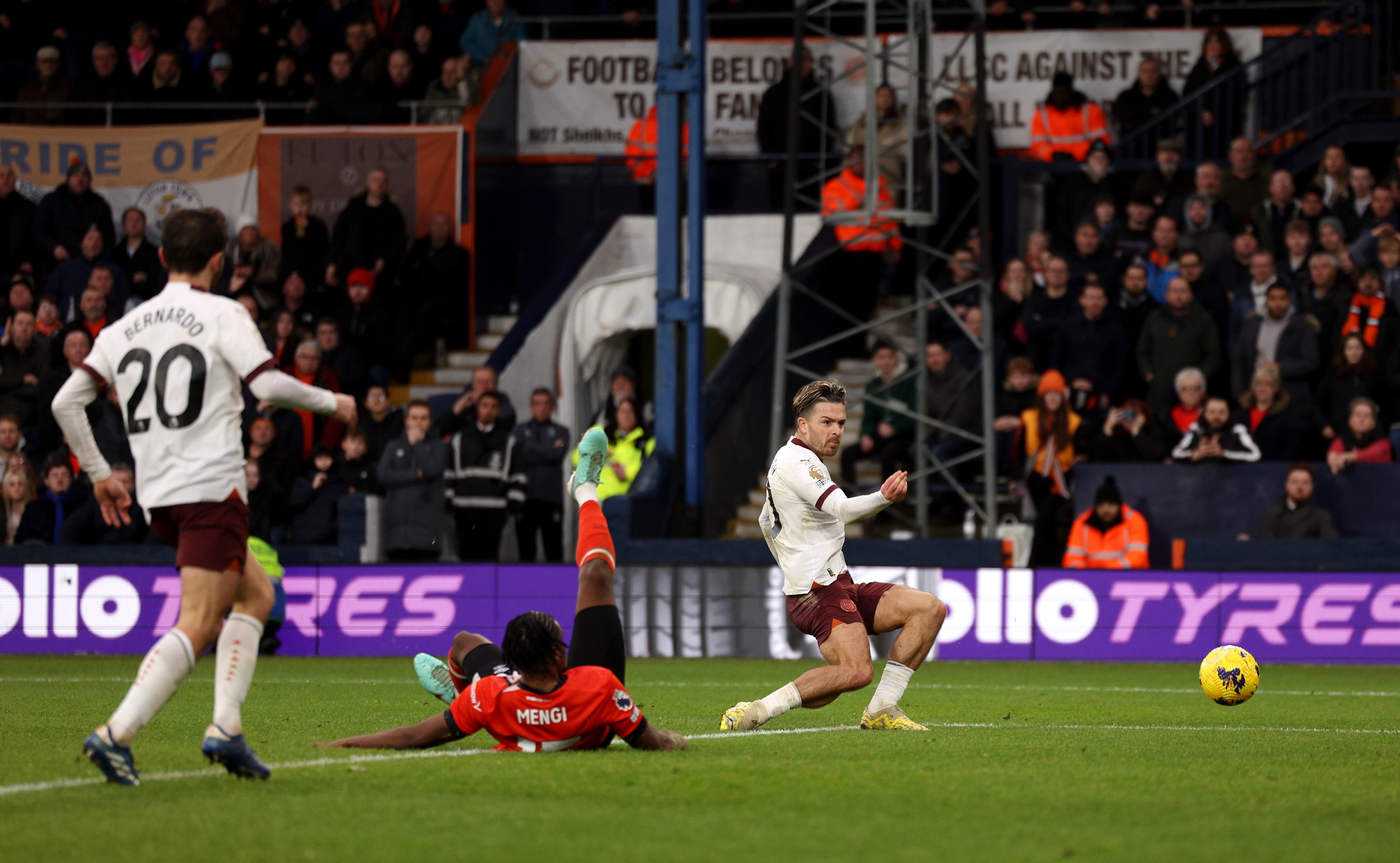 Jack Grealish scores Man City’s second goal to send them ahead