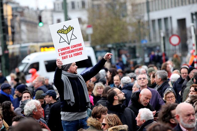 Belgium Israel Palestinians Protest