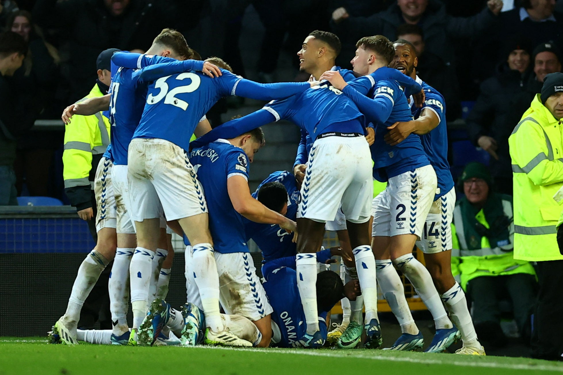 Everton could celebrate recovering nine points in nine days after 10 were sliced from their tally in the Premier League