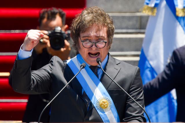 APTOPIX Argentina Milei Inauguration
